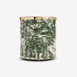 Fornasetti Cestini Di Carta^Cestino Carta Giardino Settecentesco Verde/Avorio