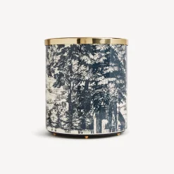 Fornasetti Cestini Di Carta^Cestino Carta Giardino Settecentesco Blu/Avorio