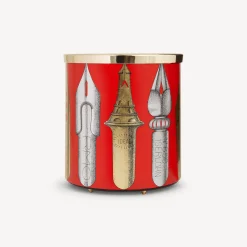 Fornasetti Cestini Di Carta^Cestino Carta Pennini Oro/Argento/Rosso