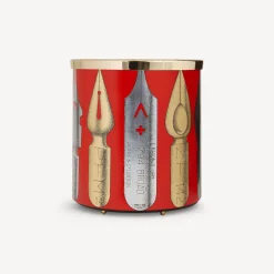 Fornasetti Cestini Di Carta^Cestino Carta Pennini Oro/Argento/Rosso