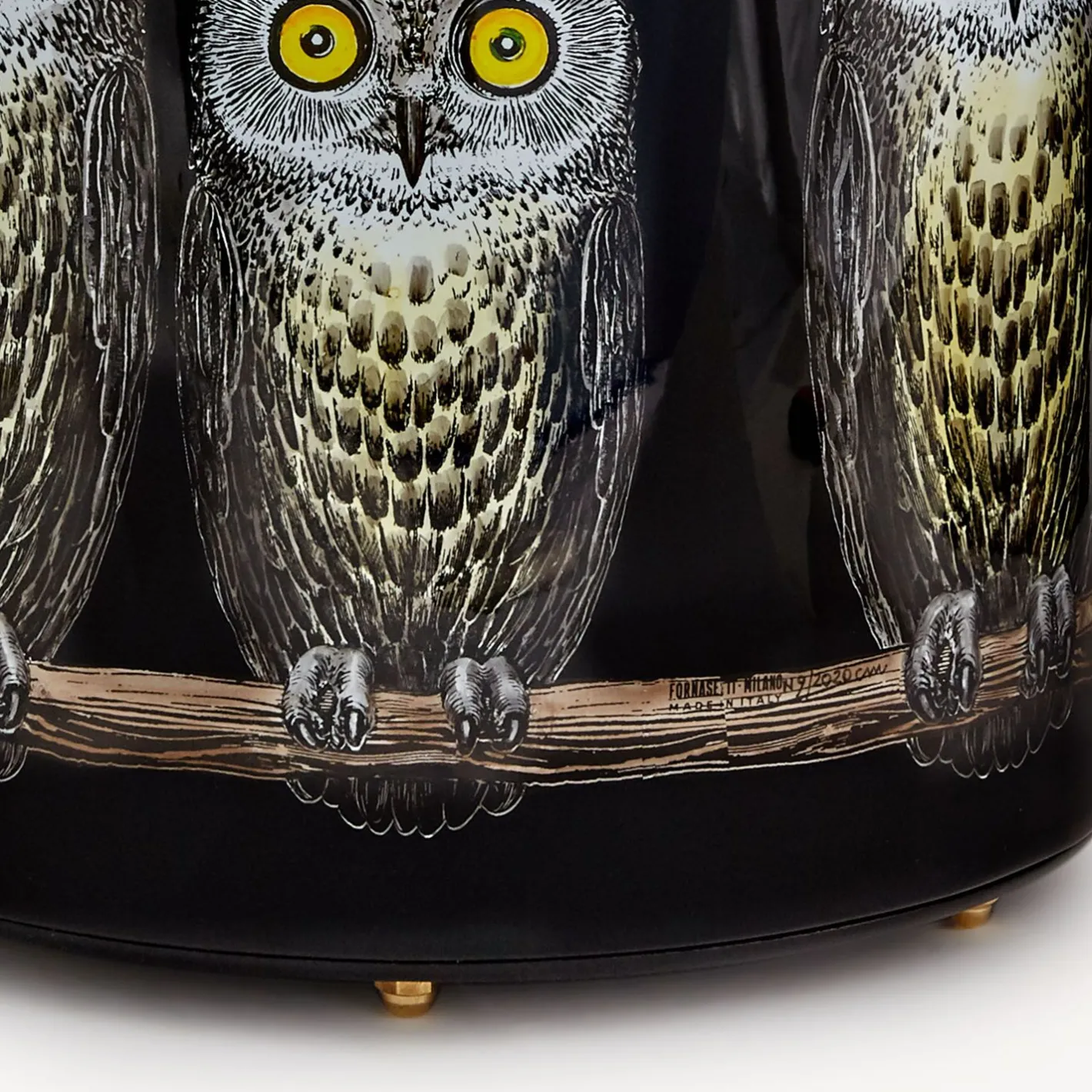 Fornasetti Cestini Di Carta^Cestino Di Carta Civette Multicolore