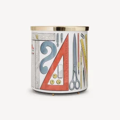 Fornasetti Cestini Di Carta^Cestino Di Carta Strumenti Da Disegno Multicolore