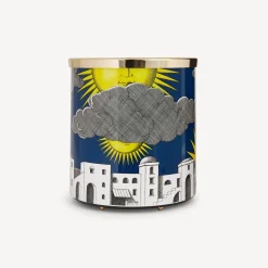 Fornasetti Cestini Di Carta^Cestino Portacarte Sole Di Capri Multicolore