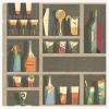 Fornasetti Sfondo^Cocktail Di Carta Da Parati Multicolore