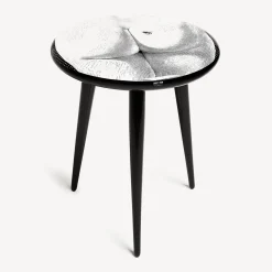 Fornasetti Sgabelli^Colore Delle Feci Dell'Ape Sulla Mia Schiena Bianco Nero
