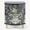 Fornasetti Armadietti^Comodino Poliedrico Giardino Settecentesco Blu/Avorio