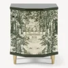 Fornasetti Armadietti^Comodino Poliedrico Giardino Settecentesco Verde/Avorio