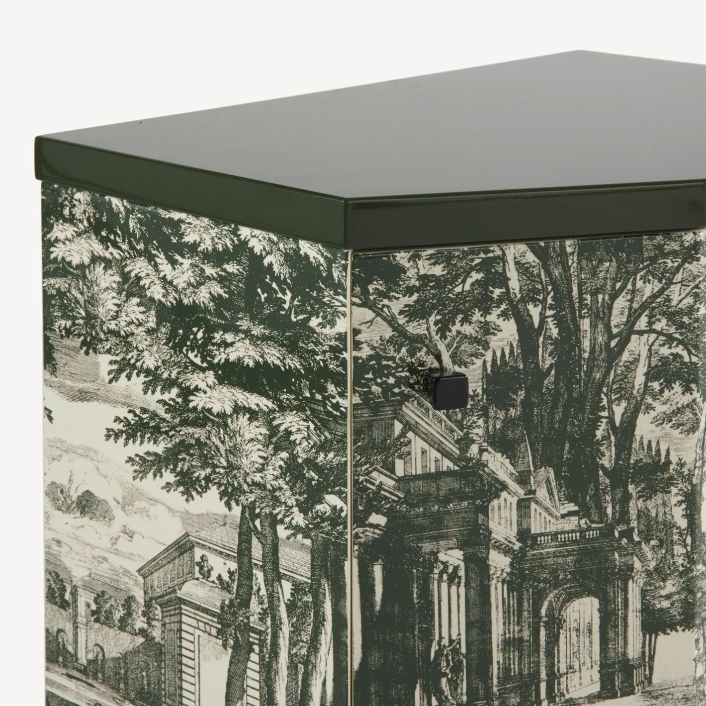 Fornasetti Armadietti^Comodino Poliedrico Giardino Settecentesco Verde/Avorio