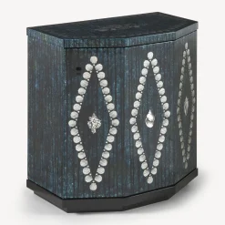 Fornasetti Armadietti^Comodino Poliedrico Giro Di Conchiglie Argento/Blu