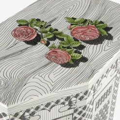 Fornasetti Armadietti^Comodino Poliedrico Musciarabia Con Rose Multicolore