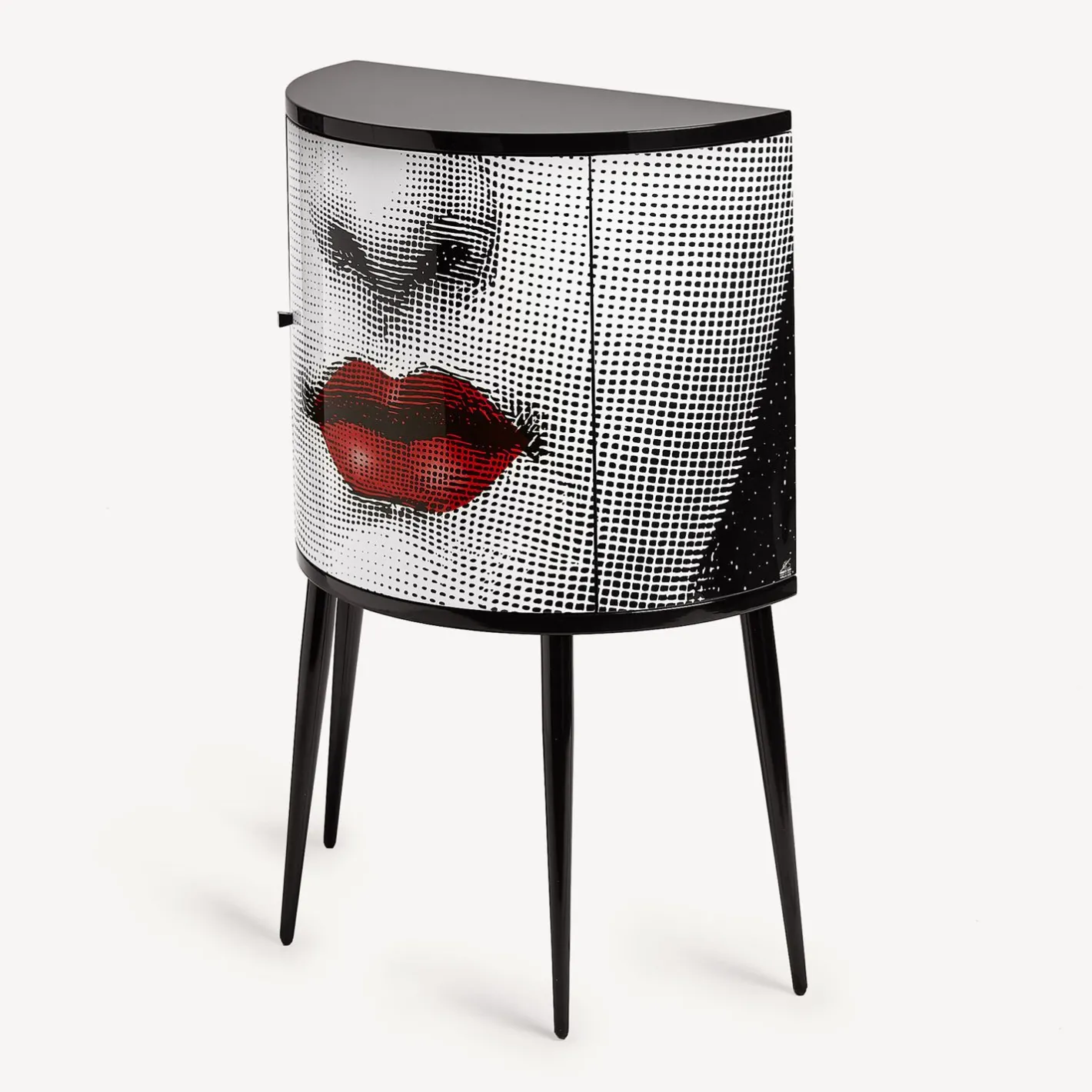 Fornasetti Console Di Archiviazione^Consola Bocca Bianco/Nero/Rosso