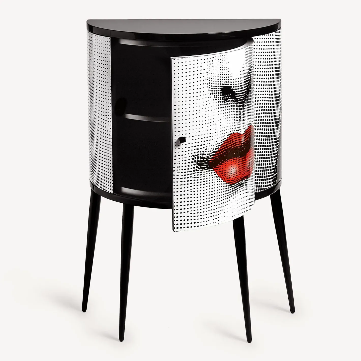 Fornasetti Console Di Archiviazione^Consola Bocca Bianco/Nero/Rosso