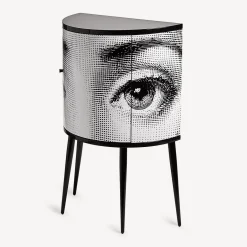 Fornasetti Console Di Archiviazione^Consola Occhi Bianco Nero