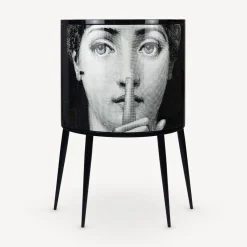 Fornasetti Console Di Archiviazione^Consola Silenzio Bianco Nero