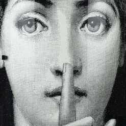 Fornasetti Console Di Archiviazione^Consola Silenzio Bianco Nero