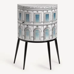 Fornasetti Console Di Archiviazione^Console Architettura Celeste Bianco/Nero/Blu