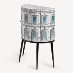 Fornasetti Console Di Archiviazione^Console Architettura Celeste Bianco/Nero/Blu