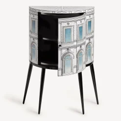 Fornasetti Console Di Archiviazione^Console Architettura Celeste Bianco/Nero/Blu