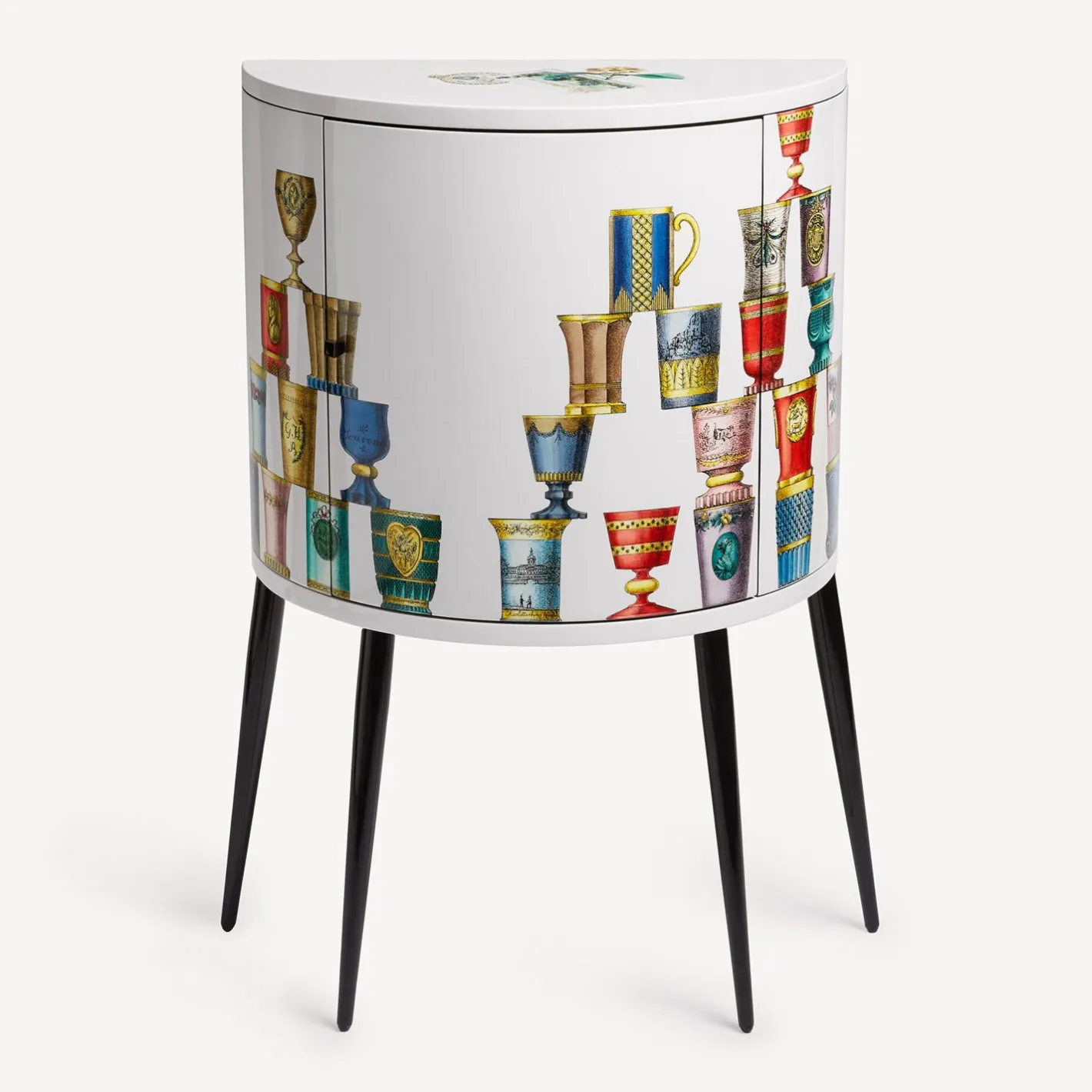 Fornasetti Console Di Archiviazione^Console Bicchieri Di Boemia Multicolore