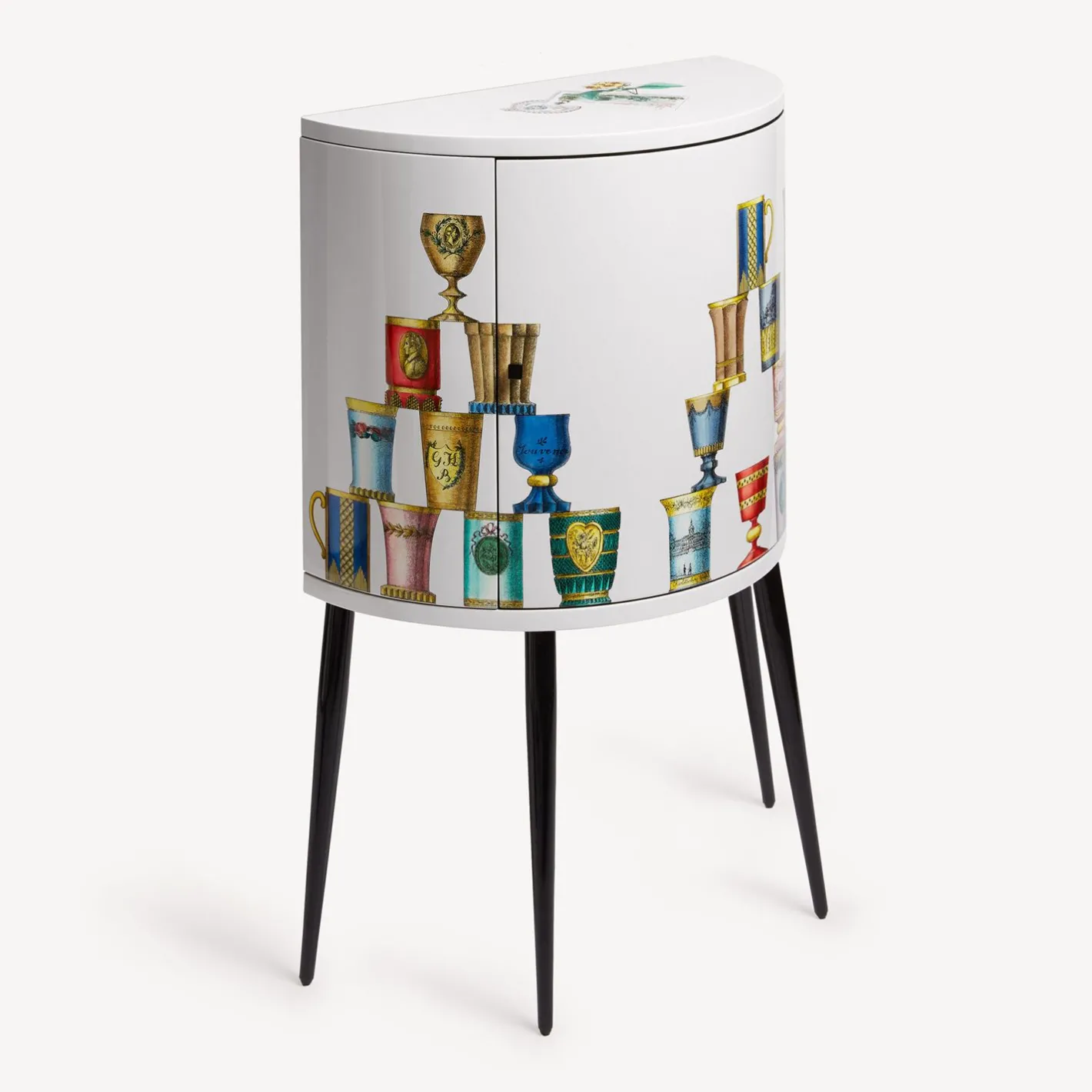 Fornasetti Console Di Archiviazione^Console Bicchieri Di Boemia Multicolore