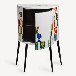 Fornasetti Console Di Archiviazione^Console Bicchieri Di Boemia Multicolore