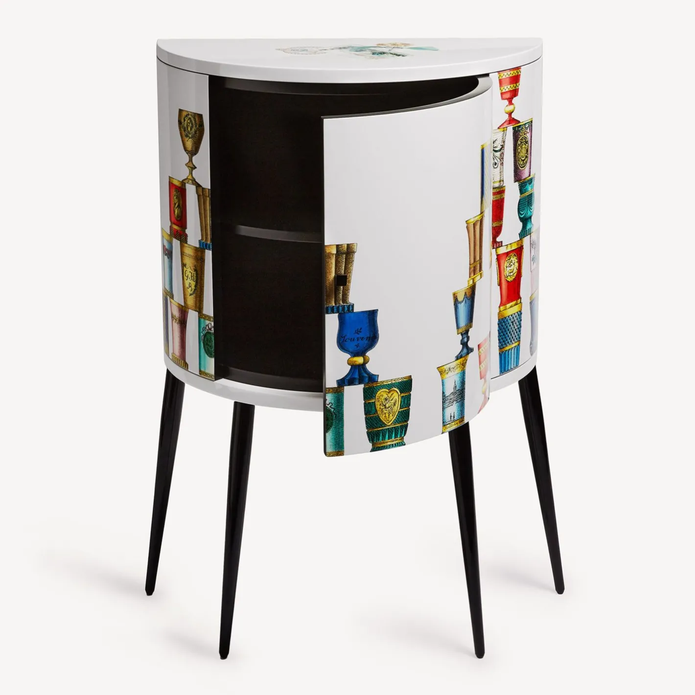 Fornasetti Console Di Archiviazione^Console Bicchieri Di Boemia Multicolore