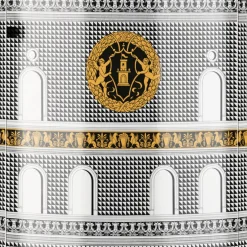 Fornasetti Console Di Archiviazione^Consolle Alta Facciata Quattrocentesca Bianco/Nero/Giallo