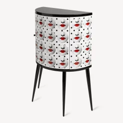 Fornasetti Console Di Archiviazione^Consolle Comme Des Forna Bianco/Nero/Rosso