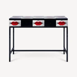 Fornasetti Console Di Archiviazione^Consolle Con Cassettiera Kiss Rosso/Bianco/Nero