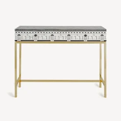 Fornasetti Console Di Archiviazione^Consolle Con Cassetto Architettura Bianco Nero