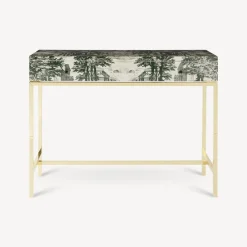 Fornasetti Console Di Archiviazione^Consolle Con Cassetto Giardino Settecentesco Verde/Avorio