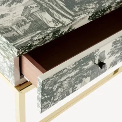 Fornasetti Console Di Archiviazione^Consolle Con Cassetto Giardino Settecentesco Verde/Avorio