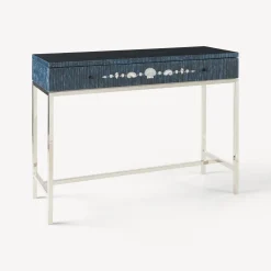 Fornasetti Console Di Archiviazione^Consolle Con Cassetto Giro Di Conchiglie Argento/Blu