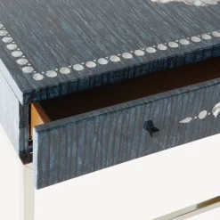 Fornasetti Console Di Archiviazione^Consolle Con Cassetto Giro Di Conchiglie Argento/Blu
