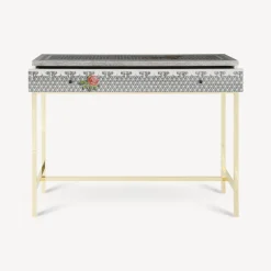 Fornasetti Console Di Archiviazione^Consolle Con Cassetto Musciarabia Con Rose Multicolore
