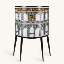 Fornasetti Console Di Archiviazione^Consolle Facciata Quattrocentesca Bianco/Nero/Giallo