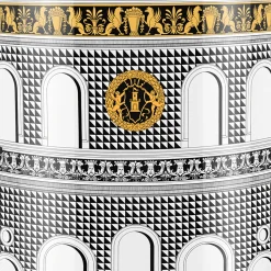 Fornasetti Console Di Archiviazione^Consolle Facciata Quattrocentesca Bianco/Nero/Giallo