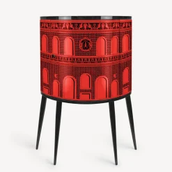 Fornasetti Console Di Archiviazione^Consolle Facciata Quattrocentesca Rosso Nero