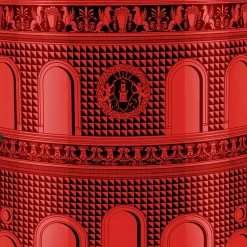 Fornasetti Console Di Archiviazione^Consolle Facciata Quattrocentesca Rosso Nero