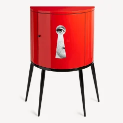 Fornasetti Console Di Archiviazione^Consolle Serratura Bianco/Nero/Rosso