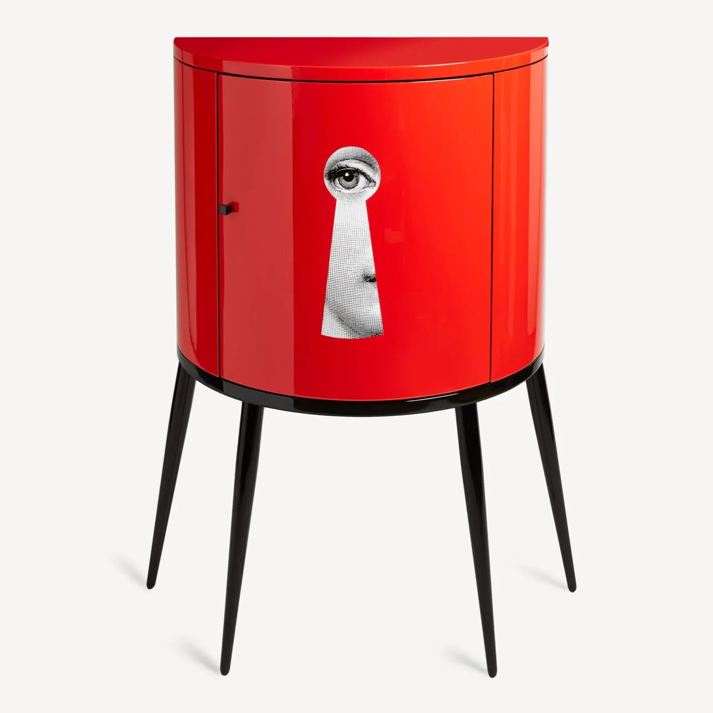 Fornasetti Console Di Archiviazione^Consolle Serratura Bianco/Nero/Rosso