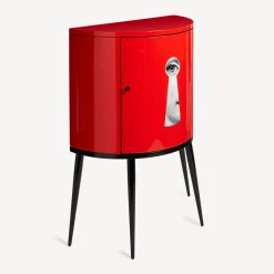 Fornasetti Console Di Archiviazione^Consolle Serratura Bianco/Nero/Rosso