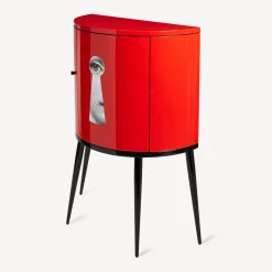 Fornasetti Console Di Archiviazione^Consolle Serratura Bianco/Nero/Rosso