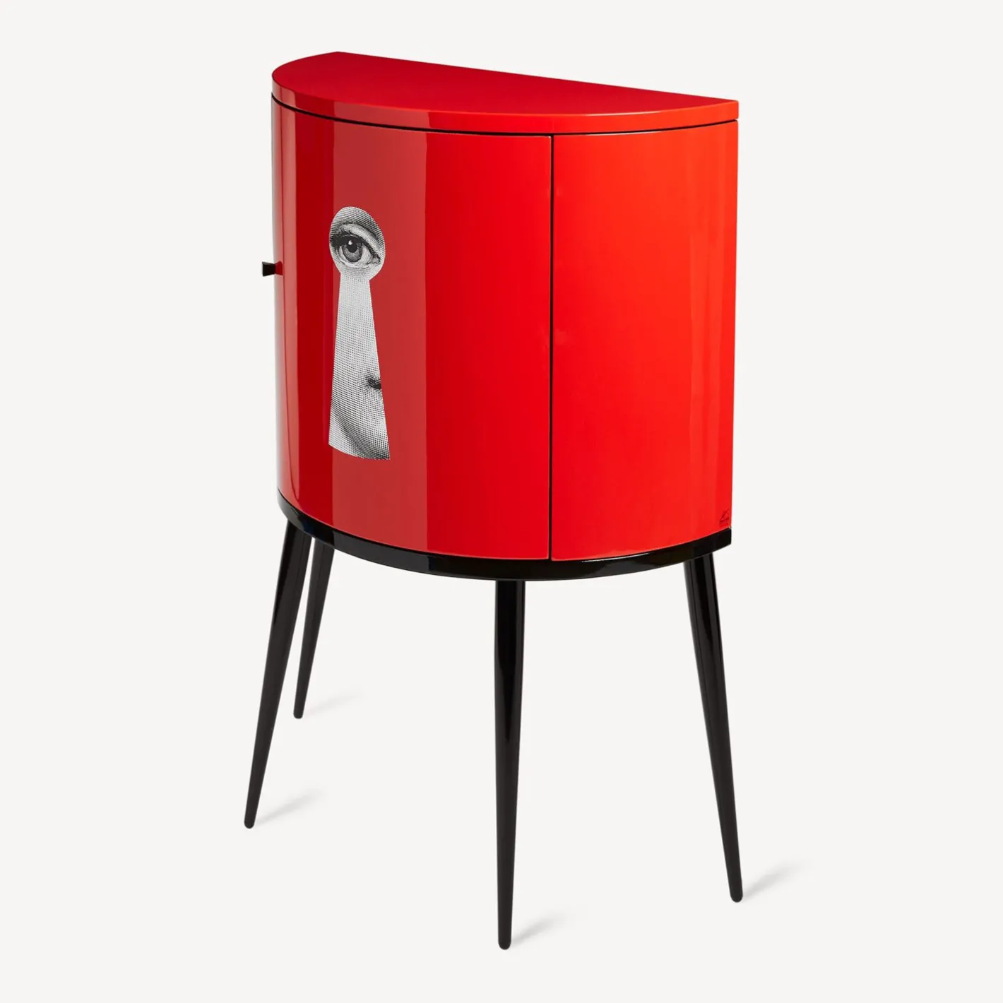 Fornasetti Console Di Archiviazione^Consolle Serratura Bianco/Nero/Rosso