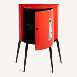 Fornasetti Console Di Archiviazione^Consolle Serratura Bianco/Nero/Rosso