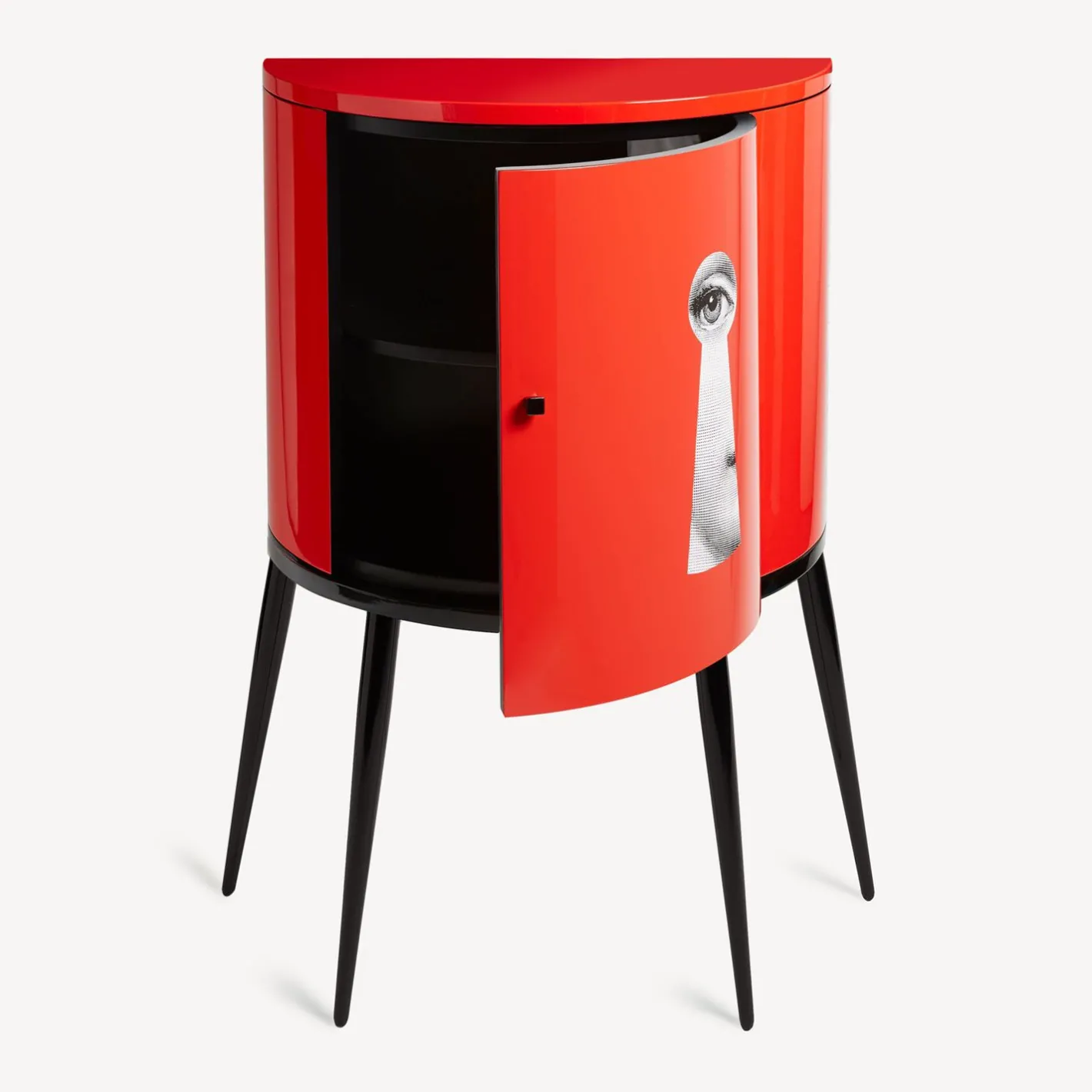 Fornasetti Console Di Archiviazione^Consolle Serratura Bianco/Nero/Rosso