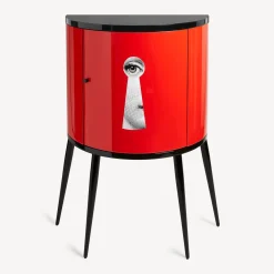 Fornasetti Console Di Archiviazione^Consolle Serratura Bianco/Nero/Rosso