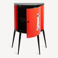 Fornasetti Console Di Archiviazione^Consolle Serratura Bianco/Nero/Rosso