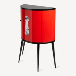 Fornasetti Console Di Archiviazione^Consolle Serratura Bianco/Nero/Rosso