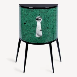 Fornasetti Console Di Archiviazione^Consolle Serratura Su Malachite Verde/Bianco/Nero